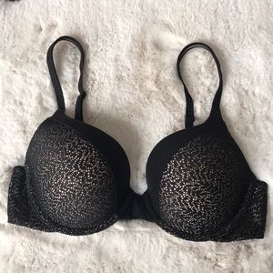 VS Body By Victoria Perfect Shape Bra 34C Blk/Nude